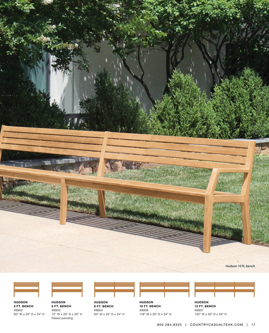 Teak Benches for Garden & Patio - Country Casual Teak